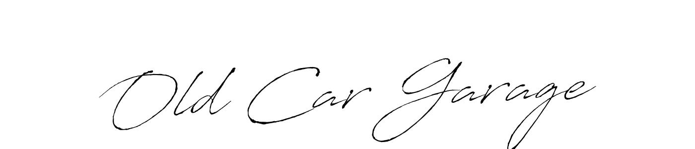 How to make Old Car Garage signature? Antro_Vectra is a professional autograph style. Create handwritten signature for Old Car Garage name. Old Car Garage signature style 6 images and pictures png