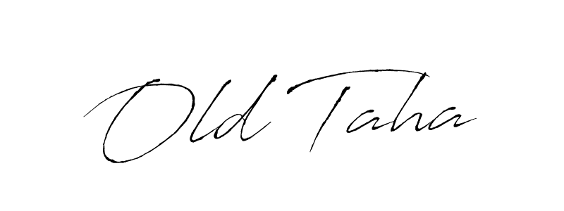 Create a beautiful signature design for name Old Taha. With this signature (Antro_Vectra) fonts, you can make a handwritten signature for free. Old Taha signature style 6 images and pictures png