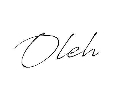 Make a beautiful signature design for name Oleh. With this signature (Antro_Vectra) style, you can create a handwritten signature for free. Oleh signature style 6 images and pictures png