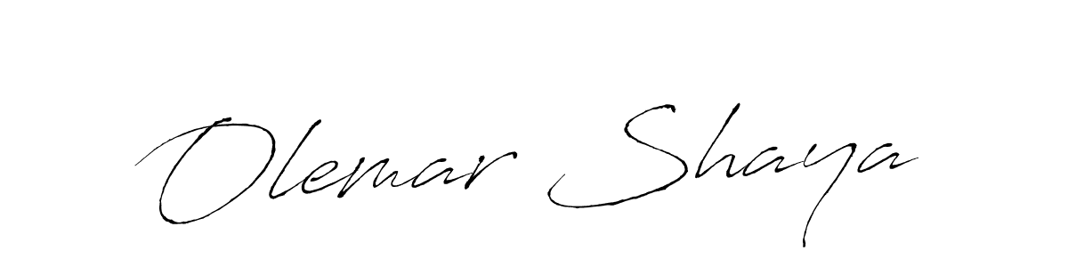 How to make Olemar Shaya name signature. Use Antro_Vectra style for creating short signs online. This is the latest handwritten sign. Olemar Shaya signature style 6 images and pictures png