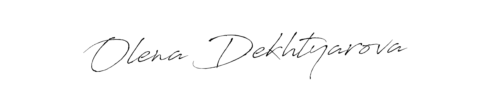 The best way (Antro_Vectra) to make a short signature is to pick only two or three words in your name. The name Olena Dekhtyarova include a total of six letters. For converting this name. Olena Dekhtyarova signature style 6 images and pictures png