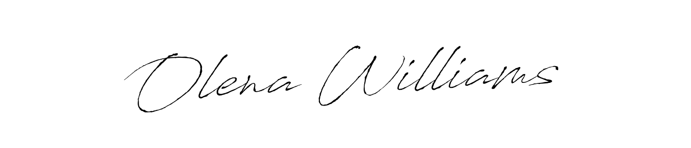 You can use this online signature creator to create a handwritten signature for the name Olena Williams. This is the best online autograph maker. Olena Williams signature style 6 images and pictures png