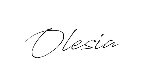 Use a signature maker to create a handwritten signature online. With this signature software, you can design (Antro_Vectra) your own signature for name Olesia. Olesia signature style 6 images and pictures png