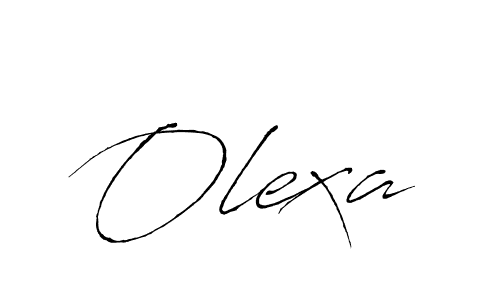 Design your own signature with our free online signature maker. With this signature software, you can create a handwritten (Antro_Vectra) signature for name Olexa. Olexa signature style 6 images and pictures png