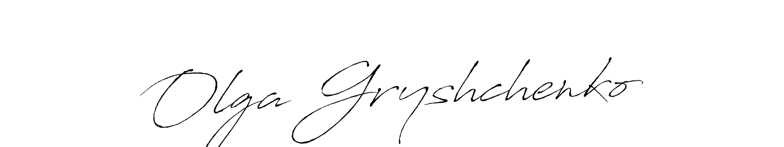 if you are searching for the best signature style for your name Olga Gryshchenko. so please give up your signature search. here we have designed multiple signature styles  using Antro_Vectra. Olga Gryshchenko signature style 6 images and pictures png