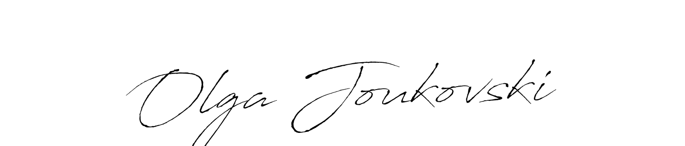You should practise on your own different ways (Antro_Vectra) to write your name (Olga Joukovski) in signature. don't let someone else do it for you. Olga Joukovski signature style 6 images and pictures png