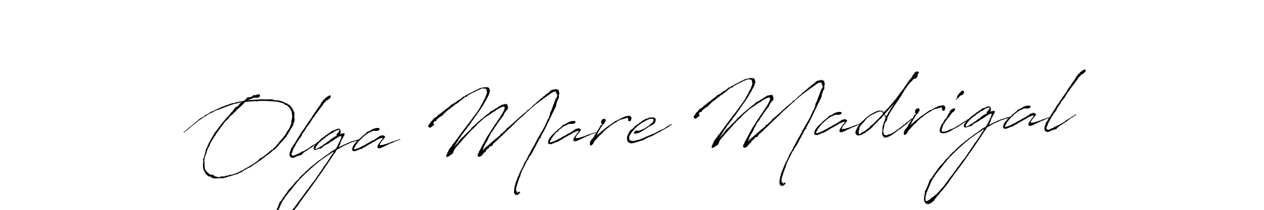 Design your own signature with our free online signature maker. With this signature software, you can create a handwritten (Antro_Vectra) signature for name Olga Mare Madrigal. Olga Mare Madrigal signature style 6 images and pictures png