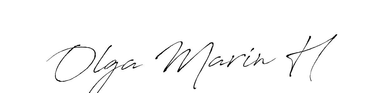 Use a signature maker to create a handwritten signature online. With this signature software, you can design (Antro_Vectra) your own signature for name Olga Marin H. Olga Marin H signature style 6 images and pictures png