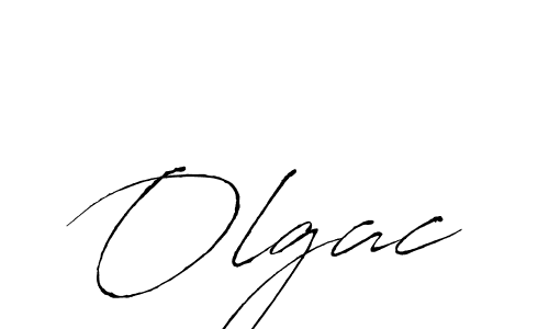 Make a beautiful signature design for name Olgac. With this signature (Antro_Vectra) style, you can create a handwritten signature for free. Olgac signature style 6 images and pictures png