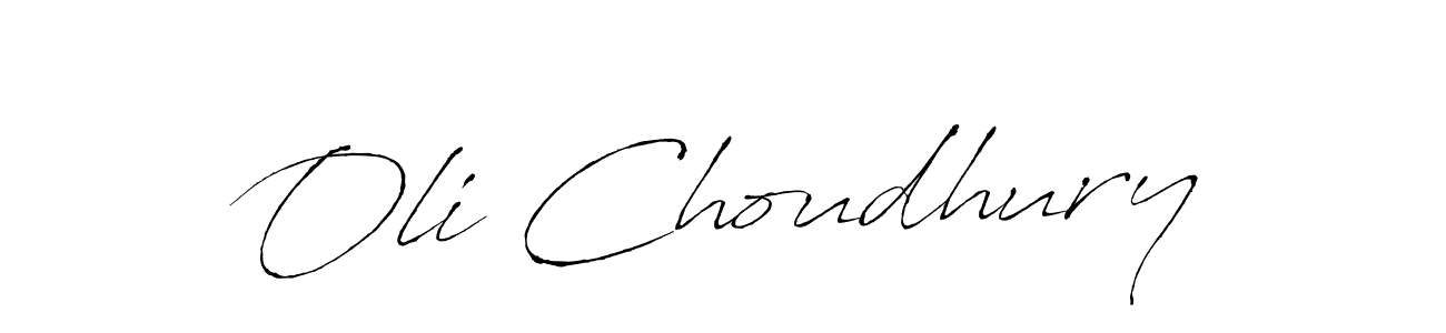 Oli Choudhury stylish signature style. Best Handwritten Sign (Antro_Vectra) for my name. Handwritten Signature Collection Ideas for my name Oli Choudhury. Oli Choudhury signature style 6 images and pictures png
