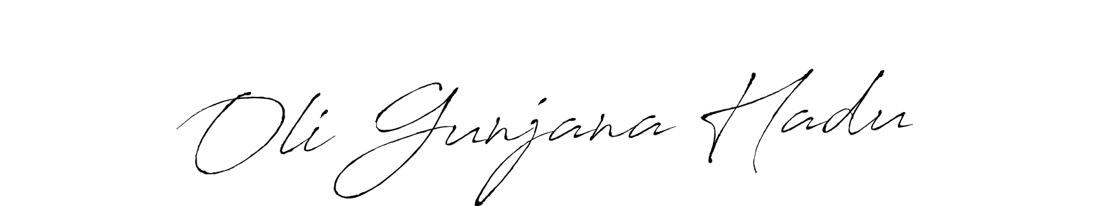 Use a signature maker to create a handwritten signature online. With this signature software, you can design (Antro_Vectra) your own signature for name Oli Gunjana Hadu. Oli Gunjana Hadu signature style 6 images and pictures png