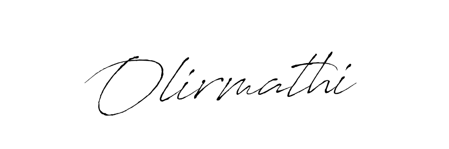 Make a beautiful signature design for name Olirmathi. With this signature (Antro_Vectra) style, you can create a handwritten signature for free. Olirmathi signature style 6 images and pictures png