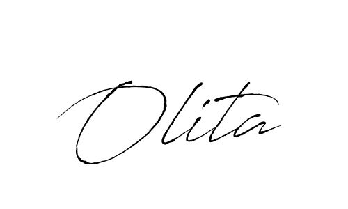 Olita stylish signature style. Best Handwritten Sign (Antro_Vectra) for my name. Handwritten Signature Collection Ideas for my name Olita. Olita signature style 6 images and pictures png