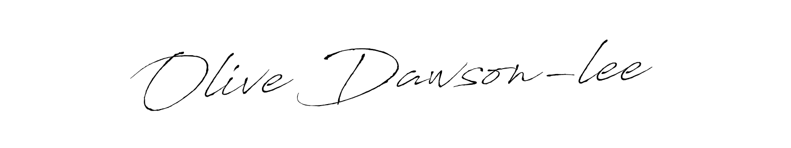 Create a beautiful signature design for name Olive Dawson-lee. With this signature (Antro_Vectra) fonts, you can make a handwritten signature for free. Olive Dawson-lee signature style 6 images and pictures png