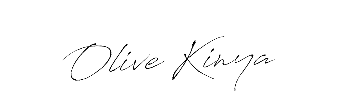 Use a signature maker to create a handwritten signature online. With this signature software, you can design (Antro_Vectra) your own signature for name Olive Kinya. Olive Kinya signature style 6 images and pictures png