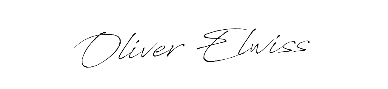 Oliver Elwiss stylish signature style. Best Handwritten Sign (Antro_Vectra) for my name. Handwritten Signature Collection Ideas for my name Oliver Elwiss. Oliver Elwiss signature style 6 images and pictures png