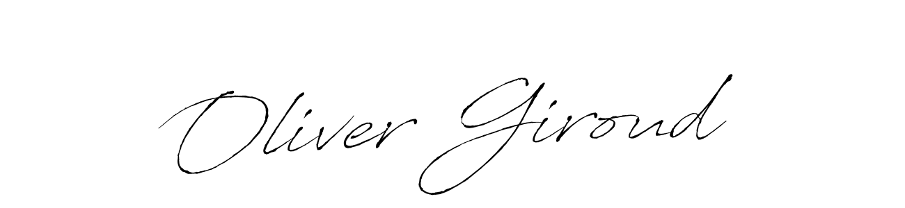 Oliver Giroud stylish signature style. Best Handwritten Sign (Antro_Vectra) for my name. Handwritten Signature Collection Ideas for my name Oliver Giroud. Oliver Giroud signature style 6 images and pictures png