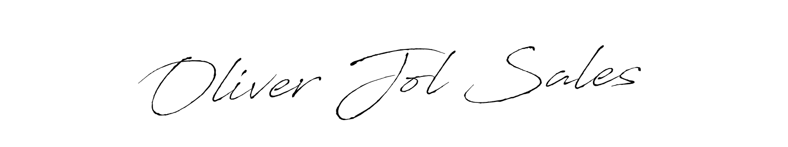 How to make Oliver Jol Sales name signature. Use Antro_Vectra style for creating short signs online. This is the latest handwritten sign. Oliver Jol Sales signature style 6 images and pictures png