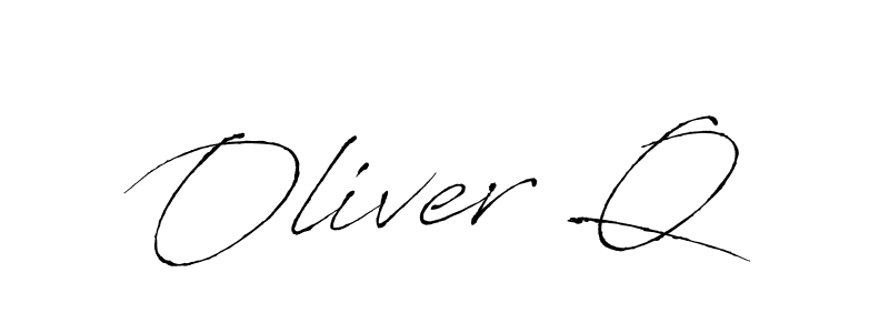 Best and Professional Signature Style for Oliver Q. Antro_Vectra Best Signature Style Collection. Oliver Q signature style 6 images and pictures png