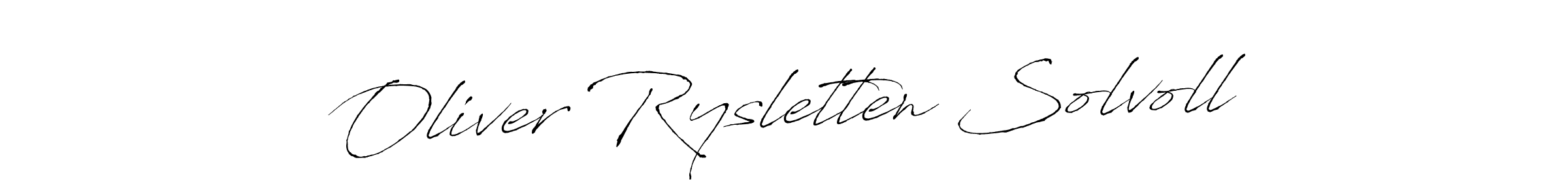 How to make Oliver Rysletten Solvoll signature? Antro_Vectra is a professional autograph style. Create handwritten signature for Oliver Rysletten Solvoll name. Oliver Rysletten Solvoll signature style 6 images and pictures png