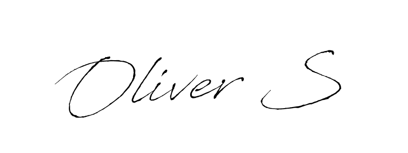 Oliver S stylish signature style. Best Handwritten Sign (Antro_Vectra) for my name. Handwritten Signature Collection Ideas for my name Oliver S. Oliver S signature style 6 images and pictures png