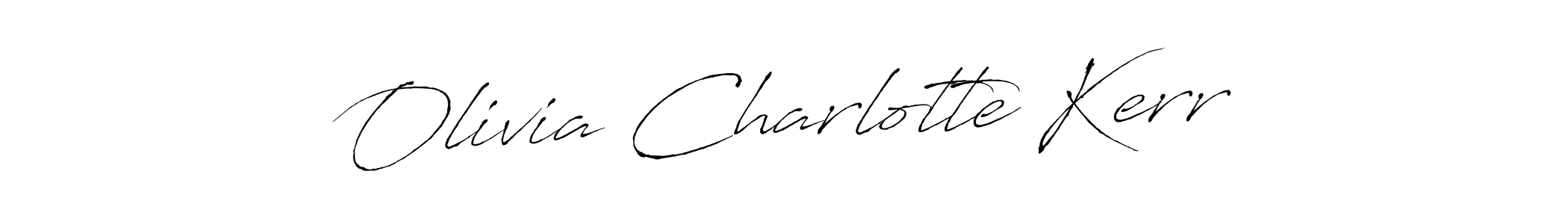 Antro_Vectra is a professional signature style that is perfect for those who want to add a touch of class to their signature. It is also a great choice for those who want to make their signature more unique. Get Olivia Charlotte Kerr name to fancy signature for free. Olivia Charlotte Kerr signature style 6 images and pictures png