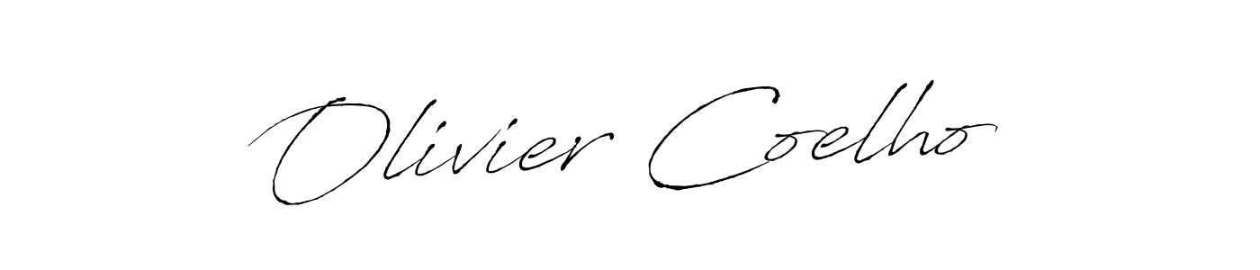 How to make Olivier Coelho signature? Antro_Vectra is a professional autograph style. Create handwritten signature for Olivier Coelho name. Olivier Coelho signature style 6 images and pictures png