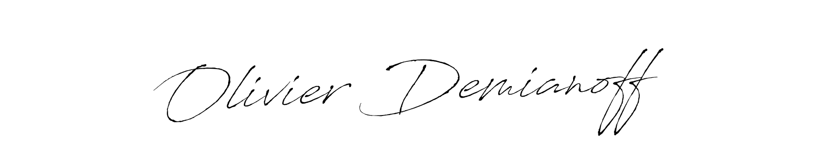 Make a beautiful signature design for name Olivier Demianoff. With this signature (Antro_Vectra) style, you can create a handwritten signature for free. Olivier Demianoff signature style 6 images and pictures png