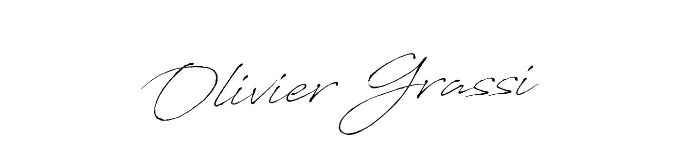 How to make Olivier Grassi signature? Antro_Vectra is a professional autograph style. Create handwritten signature for Olivier Grassi name. Olivier Grassi signature style 6 images and pictures png