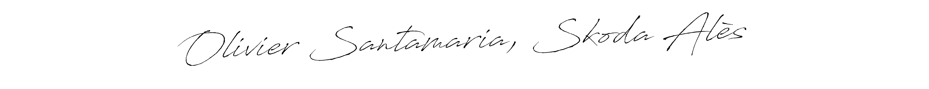 Make a beautiful signature design for name Olivier Santamaria, Skoda Alès. Use this online signature maker to create a handwritten signature for free. Olivier Santamaria, Skoda Alès signature style 6 images and pictures png