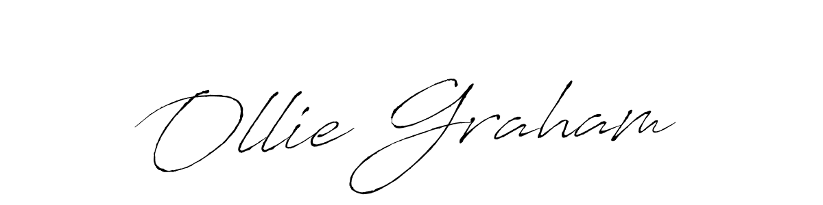 How to make Ollie Graham name signature. Use Antro_Vectra style for creating short signs online. This is the latest handwritten sign. Ollie Graham signature style 6 images and pictures png