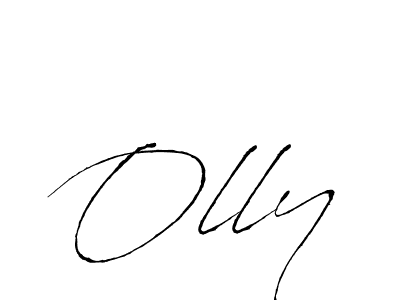 Olly stylish signature style. Best Handwritten Sign (Antro_Vectra) for my name. Handwritten Signature Collection Ideas for my name Olly. Olly signature style 6 images and pictures png