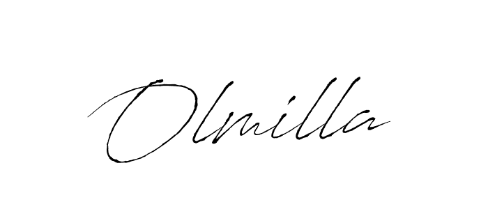 The best way (Antro_Vectra) to make a short signature is to pick only two or three words in your name. The name Olmilla include a total of six letters. For converting this name. Olmilla signature style 6 images and pictures png