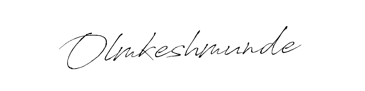 Design your own signature with our free online signature maker. With this signature software, you can create a handwritten (Antro_Vectra) signature for name Olmkeshmunde. Olmkeshmunde signature style 6 images and pictures png