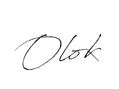 Create a beautiful signature design for name Olok. With this signature (Antro_Vectra) fonts, you can make a handwritten signature for free. Olok signature style 6 images and pictures png