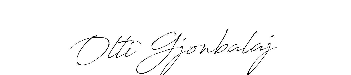 How to make Olti Gjonbalaj signature? Antro_Vectra is a professional autograph style. Create handwritten signature for Olti Gjonbalaj name. Olti Gjonbalaj signature style 6 images and pictures png