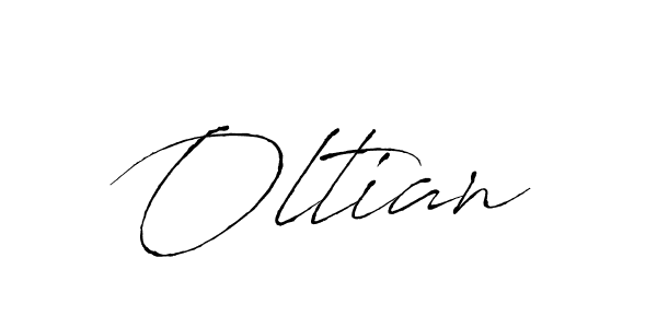 Design your own signature with our free online signature maker. With this signature software, you can create a handwritten (Antro_Vectra) signature for name Oltian. Oltian signature style 6 images and pictures png