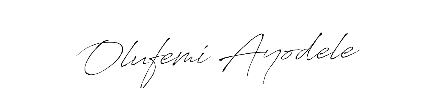 Make a beautiful signature design for name Olufemi Ayodele. With this signature (Antro_Vectra) style, you can create a handwritten signature for free. Olufemi Ayodele signature style 6 images and pictures png