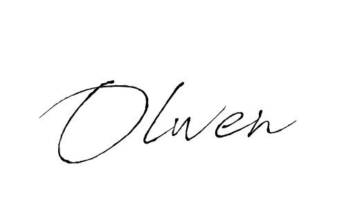 How to Draw Olwen signature style? Antro_Vectra is a latest design signature styles for name Olwen. Olwen signature style 6 images and pictures png