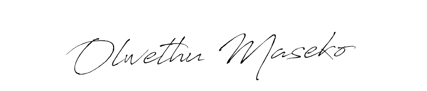 Olwethu Maseko stylish signature style. Best Handwritten Sign (Antro_Vectra) for my name. Handwritten Signature Collection Ideas for my name Olwethu Maseko. Olwethu Maseko signature style 6 images and pictures png