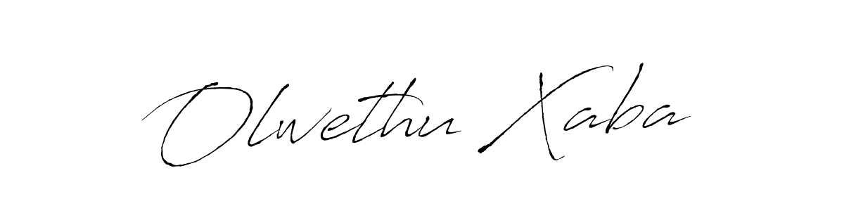 Create a beautiful signature design for name Olwethu Xaba. With this signature (Antro_Vectra) fonts, you can make a handwritten signature for free. Olwethu Xaba signature style 6 images and pictures png