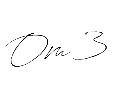 Also You can easily find your signature by using the search form. We will create Om 3 name handwritten signature images for you free of cost using Antro_Vectra sign style. Om 3 signature style 6 images and pictures png