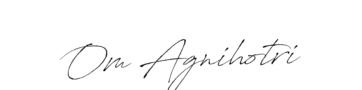 This is the best signature style for the Om Agnihotri name. Also you like these signature font (Antro_Vectra). Mix name signature. Om Agnihotri signature style 6 images and pictures png