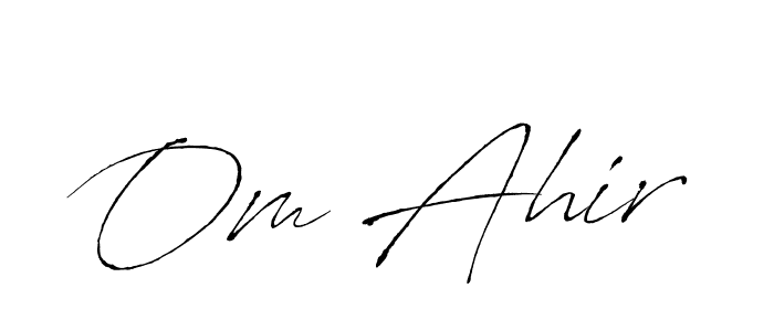 Similarly Antro_Vectra is the best handwritten signature design. Signature creator online .You can use it as an online autograph creator for name Om Ahir. Om Ahir signature style 6 images and pictures png