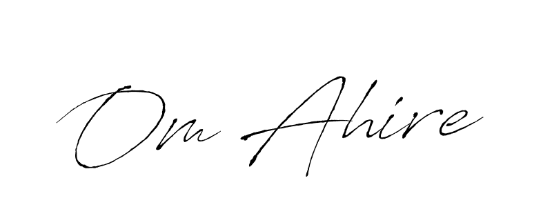 Design your own signature with our free online signature maker. With this signature software, you can create a handwritten (Antro_Vectra) signature for name Om Ahire. Om Ahire signature style 6 images and pictures png