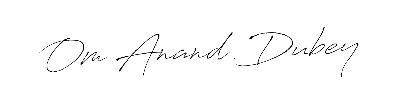 Antro_Vectra is a professional signature style that is perfect for those who want to add a touch of class to their signature. It is also a great choice for those who want to make their signature more unique. Get Om Anand Dubey name to fancy signature for free. Om Anand Dubey signature style 6 images and pictures png