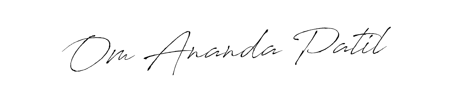 You should practise on your own different ways (Antro_Vectra) to write your name (Om Ananda Patil) in signature. don't let someone else do it for you. Om Ananda Patil signature style 6 images and pictures png