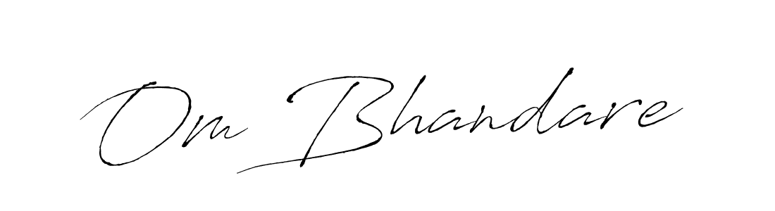 How to make Om Bhandare signature? Antro_Vectra is a professional autograph style. Create handwritten signature for Om Bhandare name. Om Bhandare signature style 6 images and pictures png