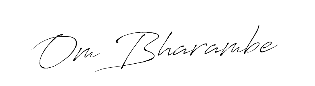 Also we have Om Bharambe name is the best signature style. Create professional handwritten signature collection using Antro_Vectra autograph style. Om Bharambe signature style 6 images and pictures png