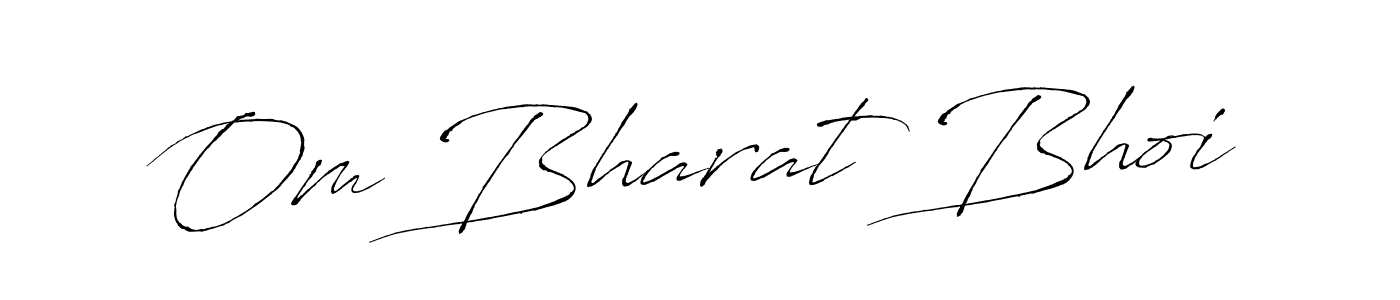 Design your own signature with our free online signature maker. With this signature software, you can create a handwritten (Antro_Vectra) signature for name Om Bharat Bhoi. Om Bharat Bhoi signature style 6 images and pictures png